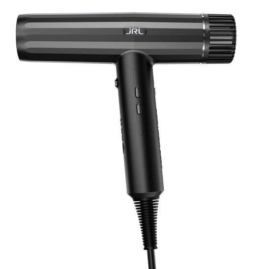 JRL USA Forte Pro Dryer - Ionic, 3 Settings for Speed and Temp, Ceramic (Black)