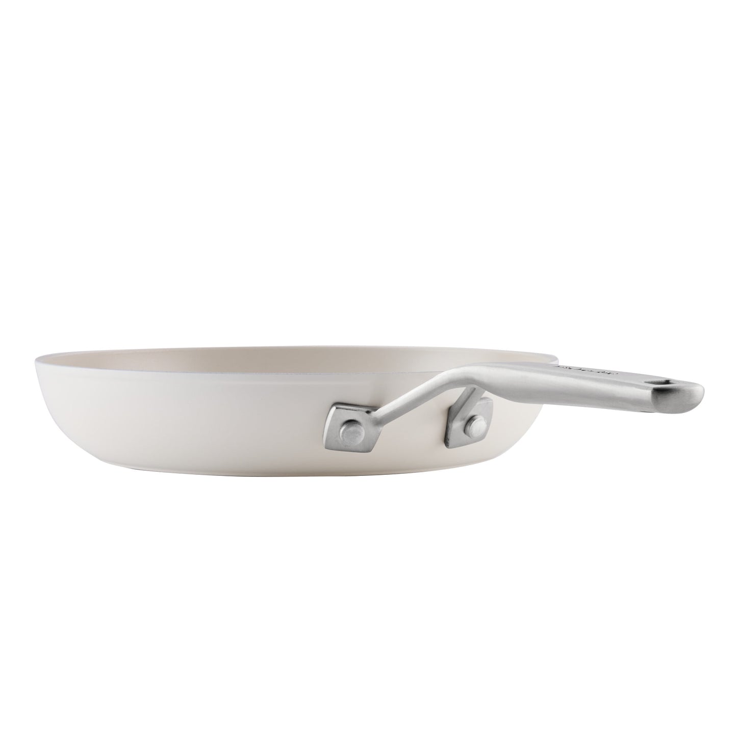 KitchenAid Hard-Anodized 10 Pcs Ceramic Induction Cookware Set, Dishwasher Safe and Oven Safe to 500°F, Porcelain White
