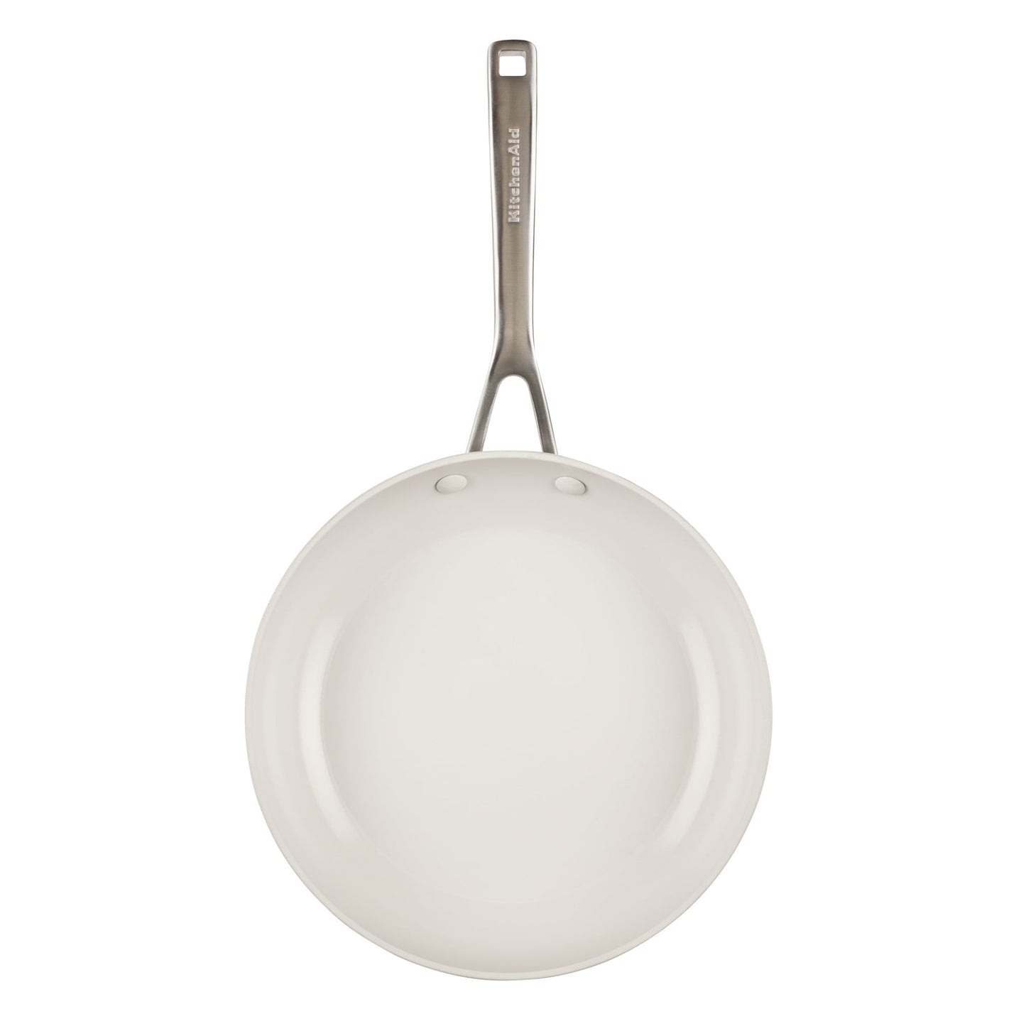 KitchenAid Hard-Anodized 10 Pcs Ceramic Induction Cookware Set, Dishwasher Safe and Oven Safe to 500°F, Porcelain White