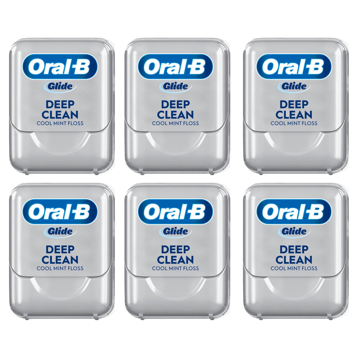 Oral‑B Floss, Glide Pro‑Health Deep Clean Waxed Dental Floss, Cool Mint, 40m, 3 Pack