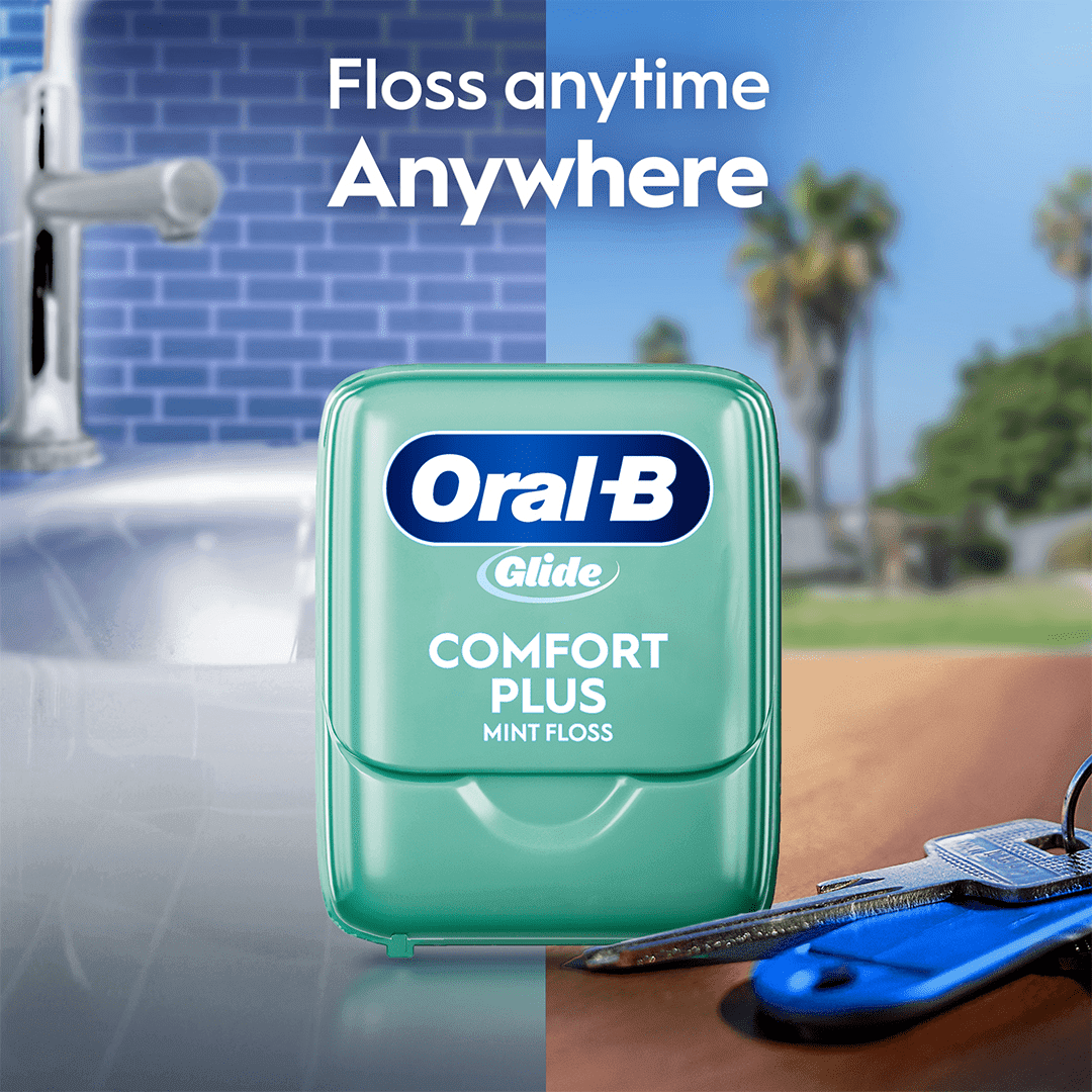 Oral-B Glide Comfort Plus Floss, Mint, Twin Pack, 87.40 Yards