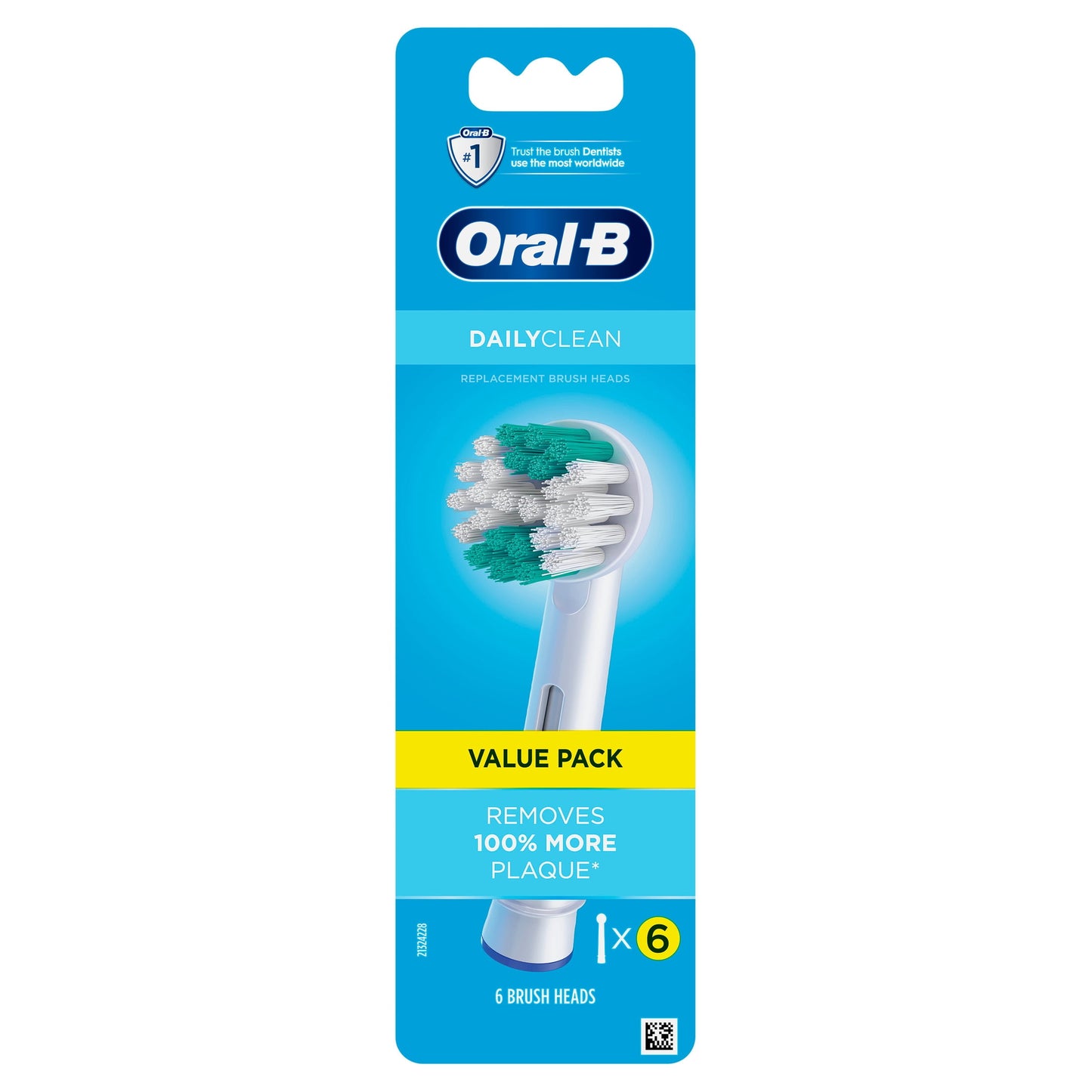 Oral-B Toothbrush Heads, Daily Clean Electric Toothbrush Replacement Brush Heads Refill, 6 count