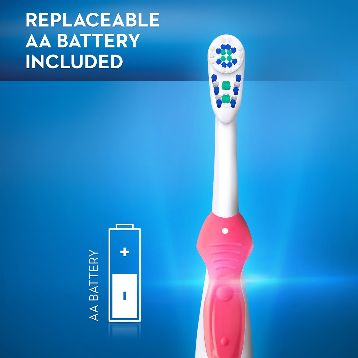 Oral-B Toothbrush, Complete Battery Powered Electric Toothbrush, 1 Count, Full Head, for Adults and Children 3+