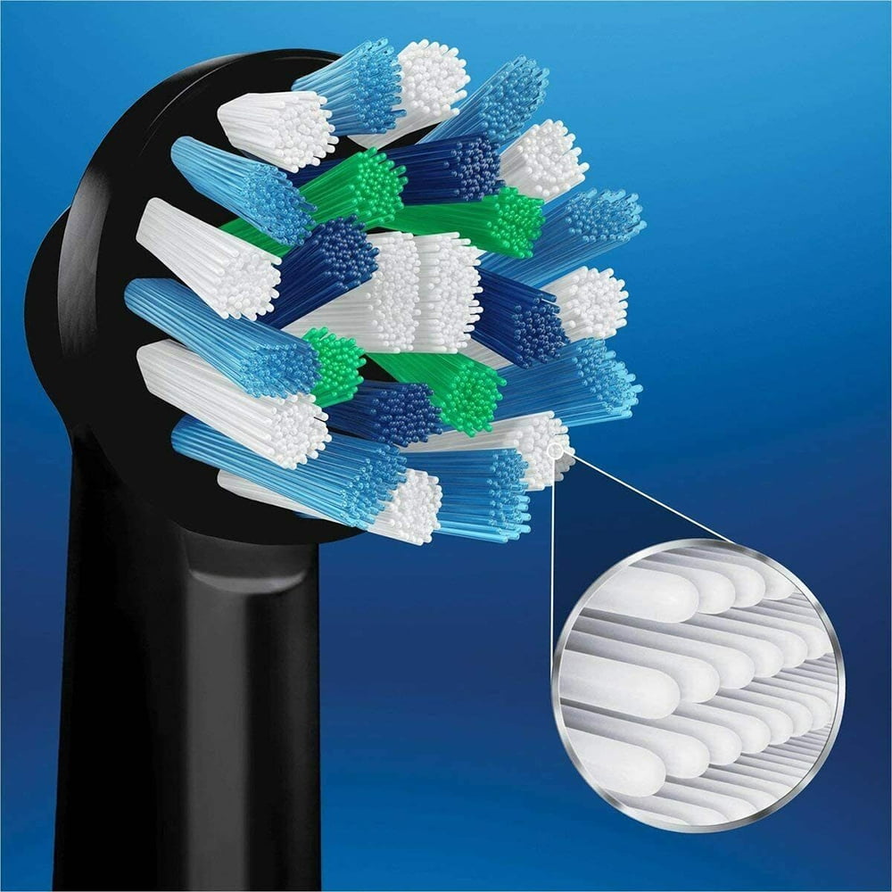 Oral-B CrossAction Electric Toothbrush Replacement Brush Head Refills,5-PK Black E