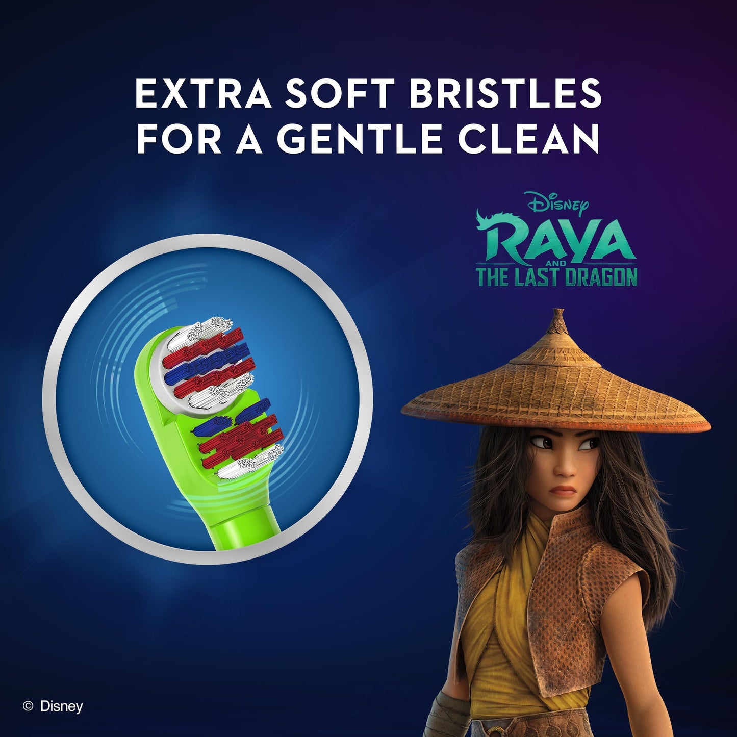 Oral-B Kid's Disney's Raya &amp; the Last Dragon Battery Electric Toothbrush, Soft