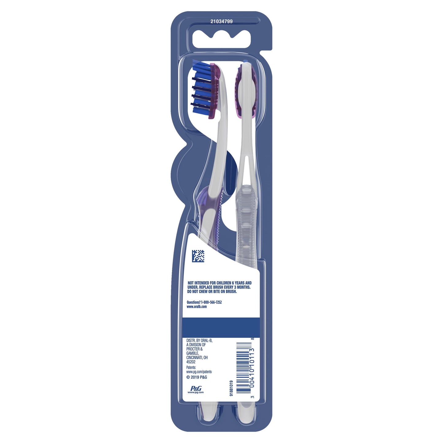 Oral-B Toothbrush, Pro Whitening Toothbrush, Soft, 2 Count