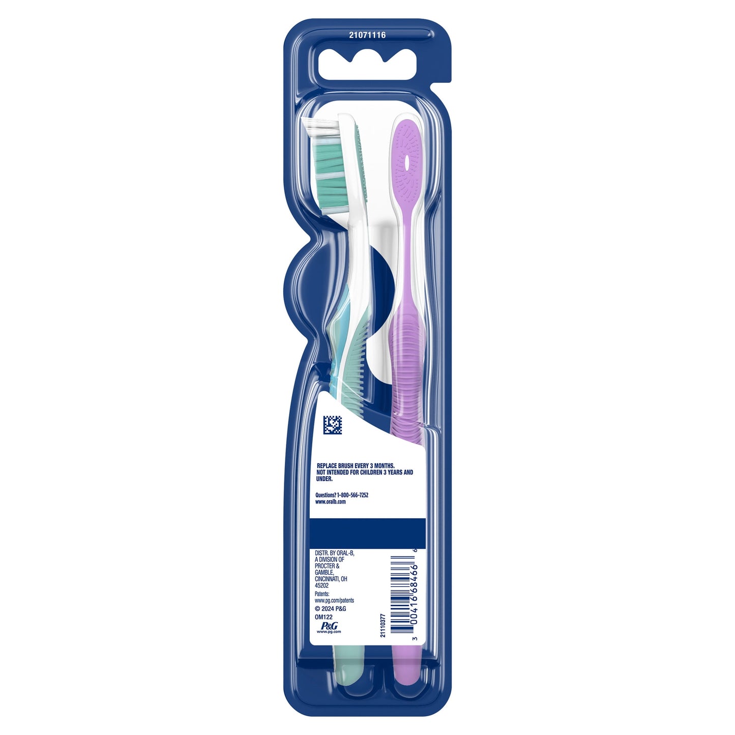 Oral-B Toothbrush, Advanced Whitening Manual, Soft, 2 Count