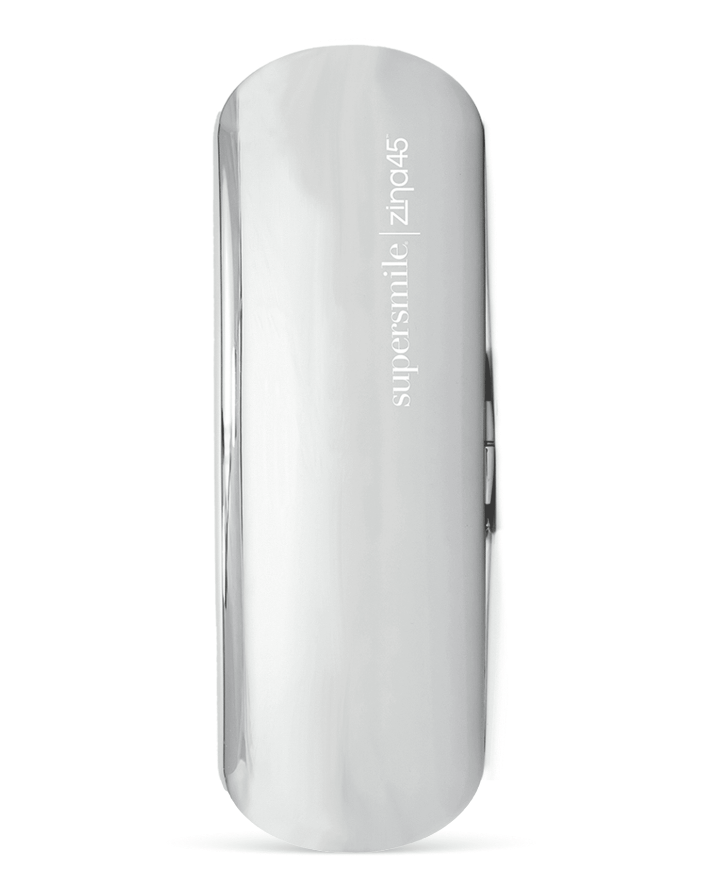 Supersmile Zina45 Sonic Pulse Electric Toothbrush - Rechargeable Whitening Toothbrush w/Polishing Head - 4 Cleaning Modes, Silver