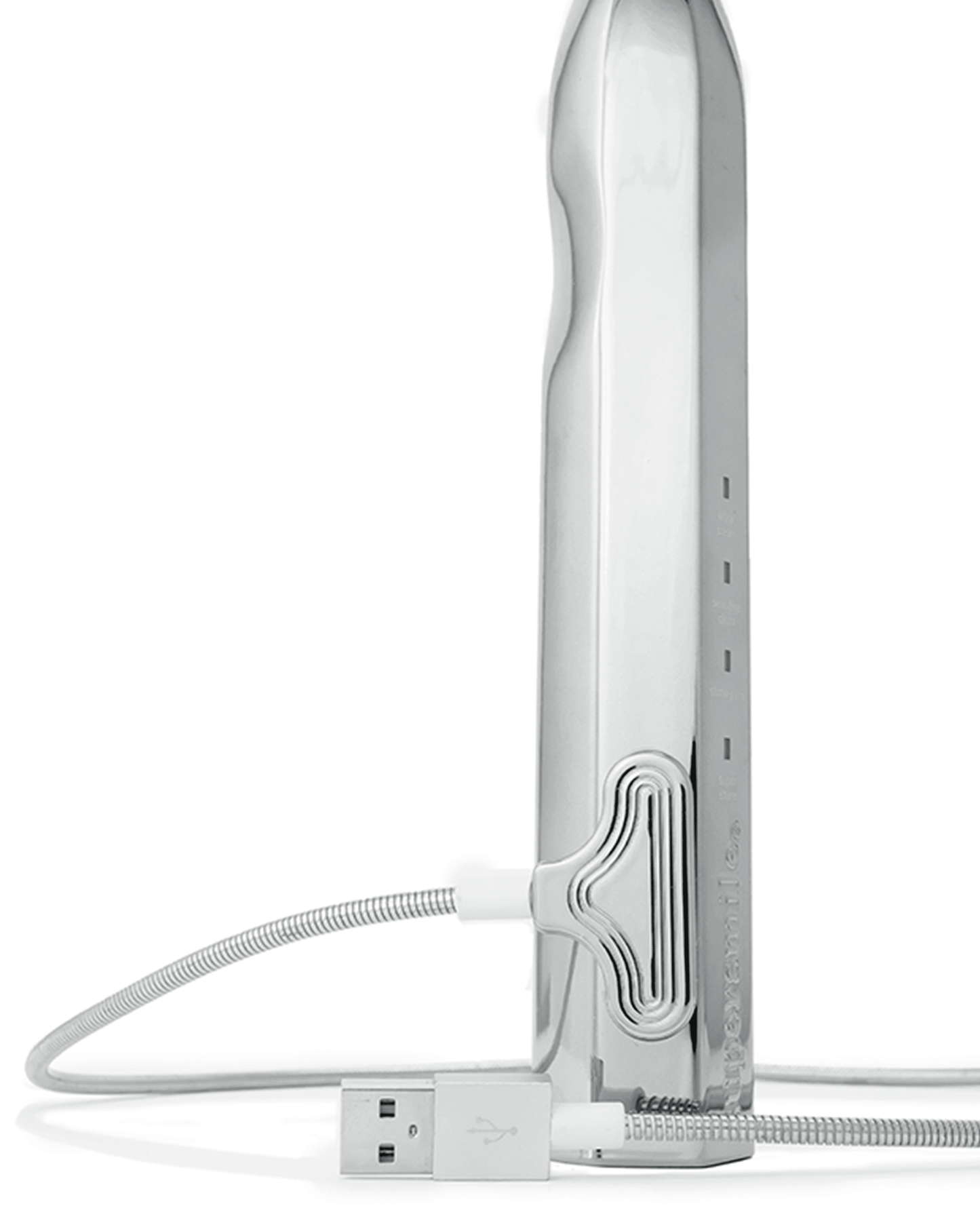 Supersmile Zina45 Sonic Pulse Electric Toothbrush - Rechargeable Whitening Toothbrush w/Polishing Head - 4 Cleaning Modes, Silver
