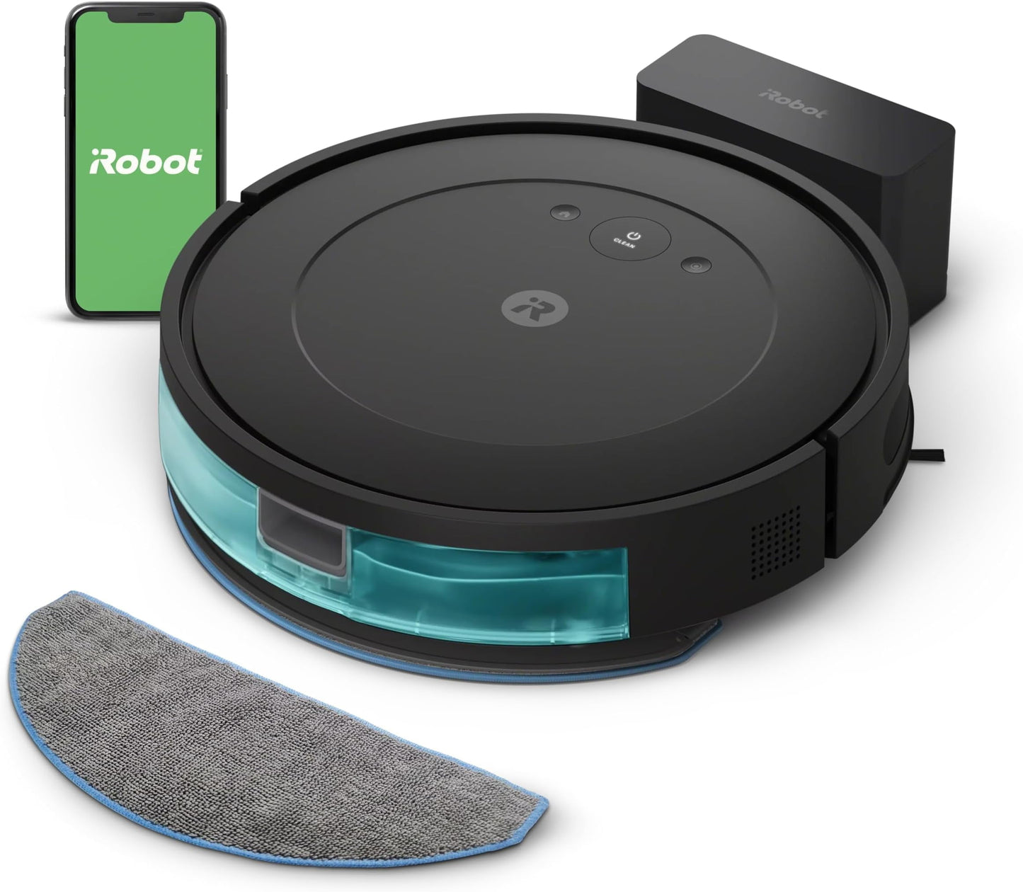 iRobot Roomba Combo Robot Vacuum &amp; Mop (Y0110) - Easy to use, Power-Lifting Suction, Vacuums and mops, Multi-Surface Cleaning, Smart Navigation Cleans in Neat Rows, Self-Charging, Alexa