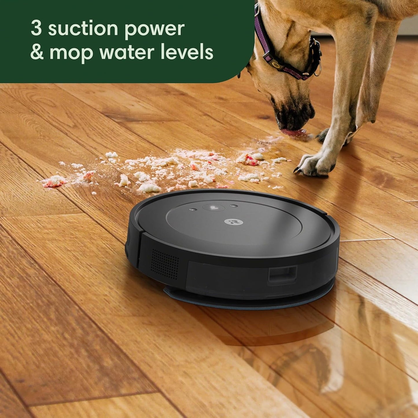 iRobot Roomba Combo Robot Vacuum &amp; Mop (Y0110) - Easy to use, Power-Lifting Suction, Vacuums and mops, Multi-Surface Cleaning, Smart Navigation Cleans in Neat Rows, Self-Charging, Alexa