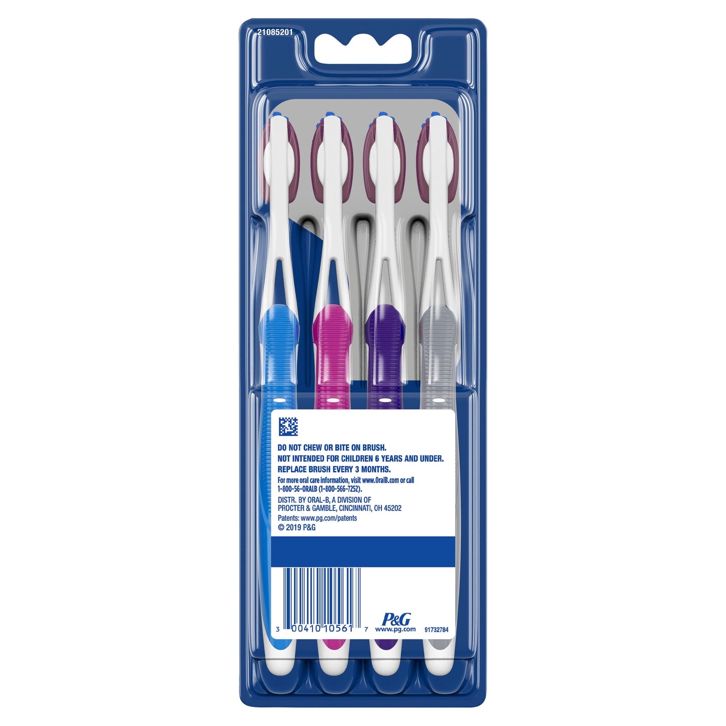 Oral-B Toothbrush Pro Whitening, Medium, 4 Count