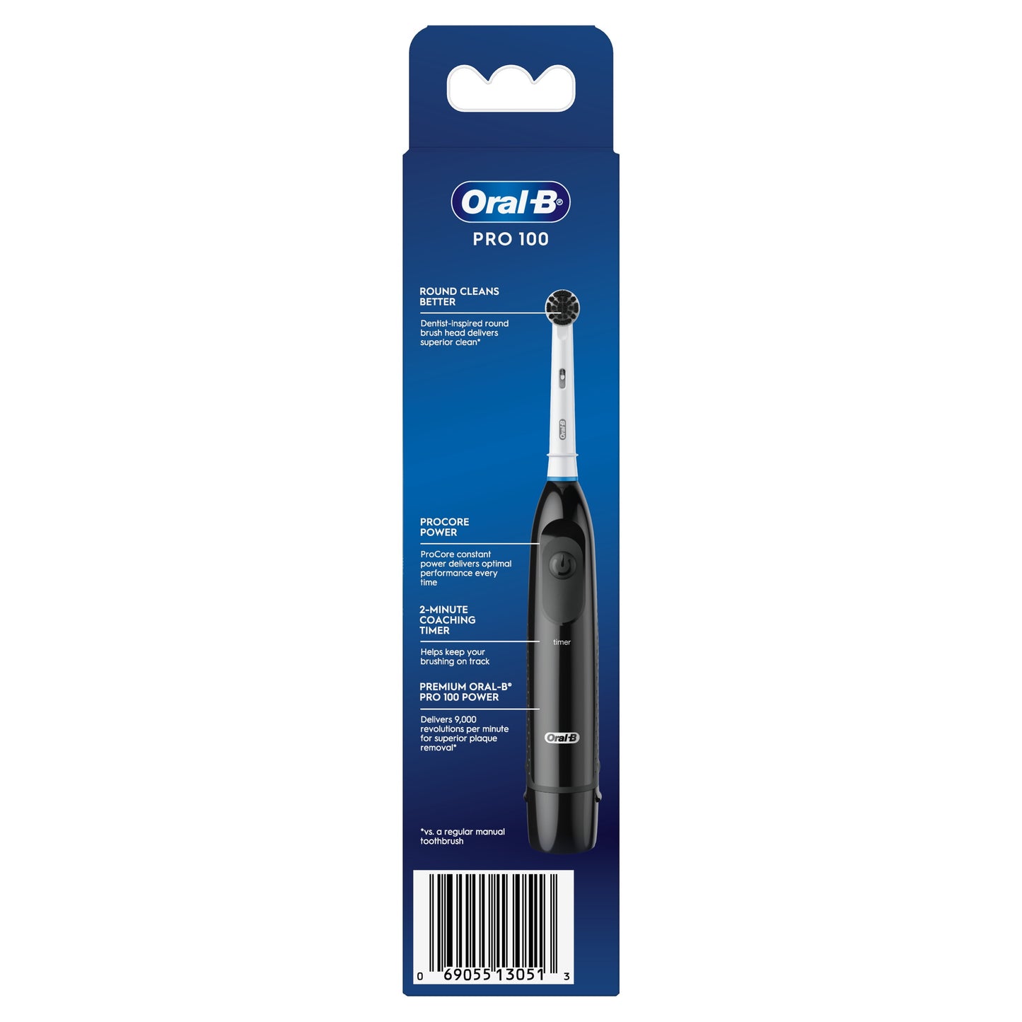 Oral-B Clinical Charcoal Battery Electric Toothbrush, Black, for Adults and Children 3+