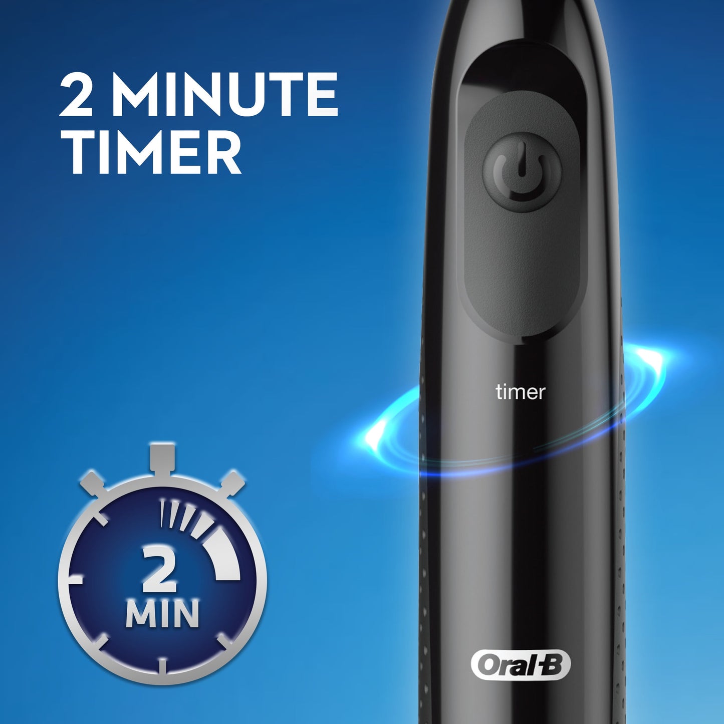 Oral-B Clinical Charcoal Battery Electric Toothbrush, Black, for Adults and Children 3+