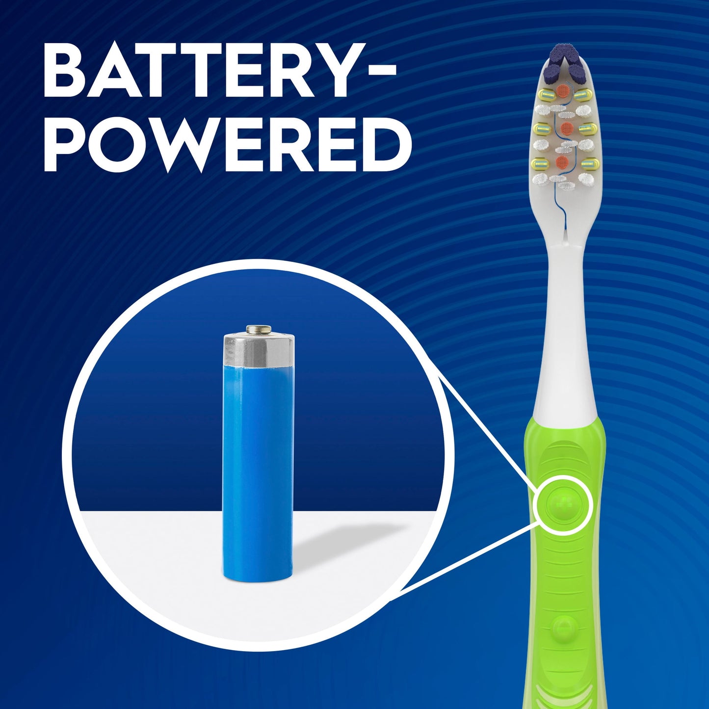 Oral-B Toothbrush Pack, Expert Clean Pulsar Battery Powered Toothbrush, Medium, 2 Count