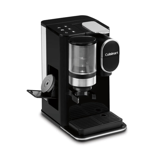 Cuisinart Grind &amp; Brew Classic Black Single Serve Coffee Maker with Built-In Grinder