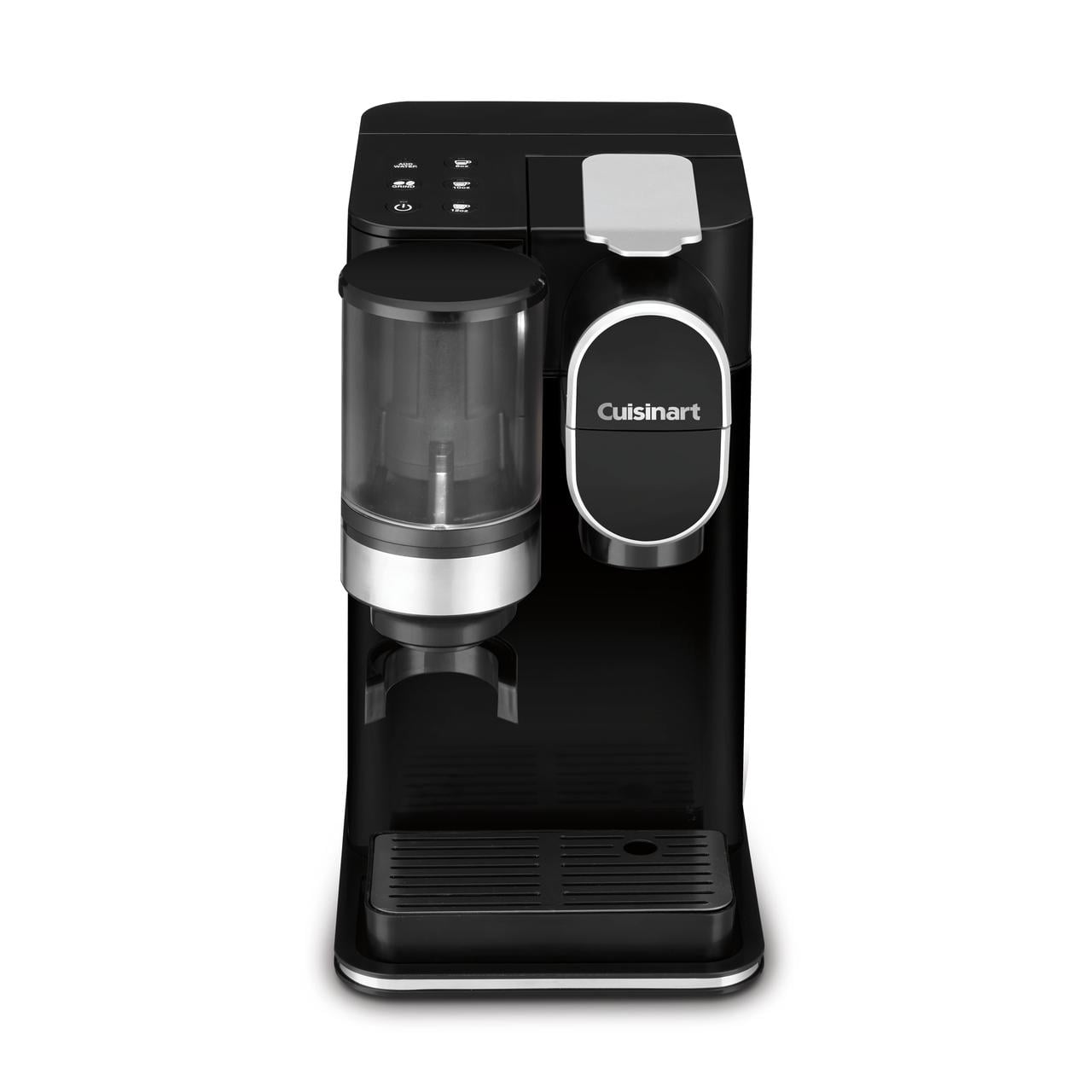 Cuisinart Grind &amp; Brew Classic Black Single Serve Coffee Maker with Built-In Grinder