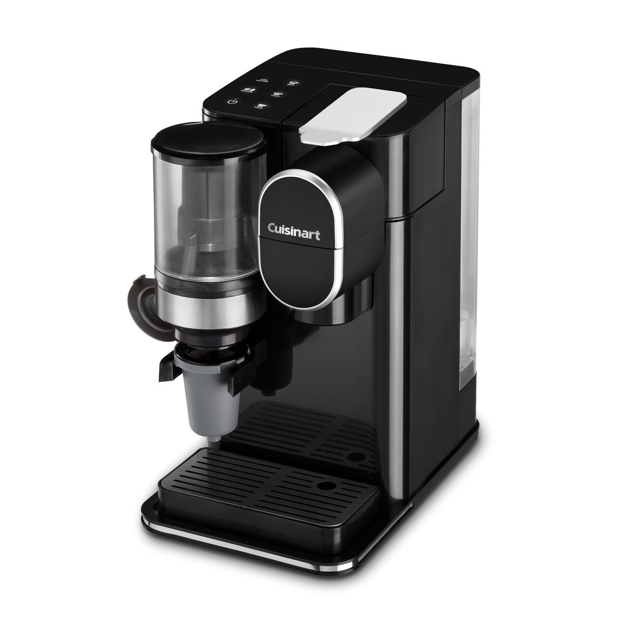 Cuisinart Grind &amp; Brew Classic Black Single Serve Coffee Maker with Built-In Grinder