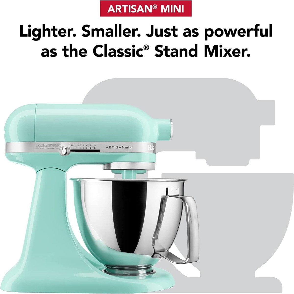 KitchenAid 3.5-Quart Artisan Mini Plus Tilt-Head Stand Mixer | Ice Blue
