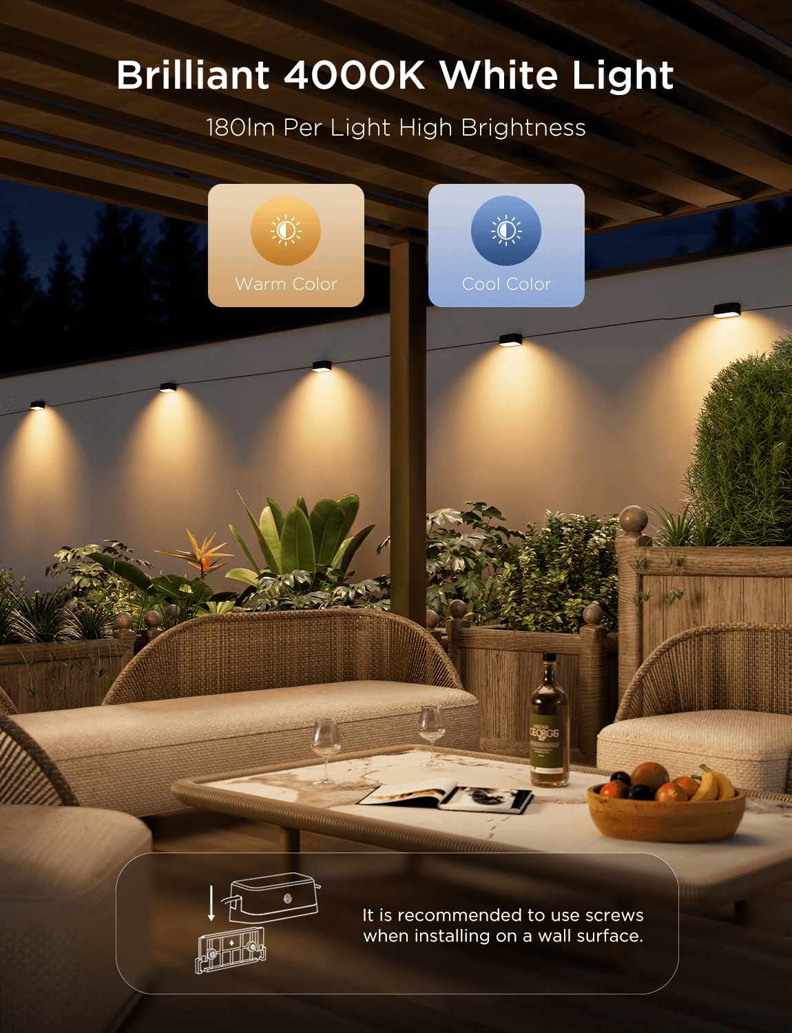 Govee Outdoor Deck Light - LED, 72 Ft Cord, Modern Style - 12 Pack