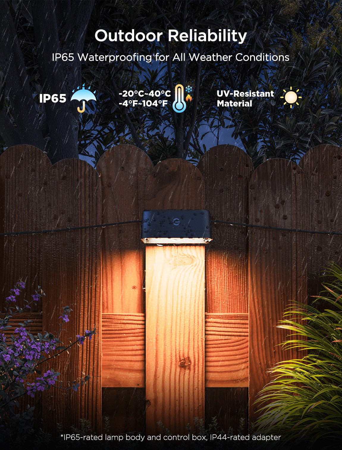 Govee Outdoor Deck Light - LED, 72 Ft Cord, Modern Style - 12 Pack