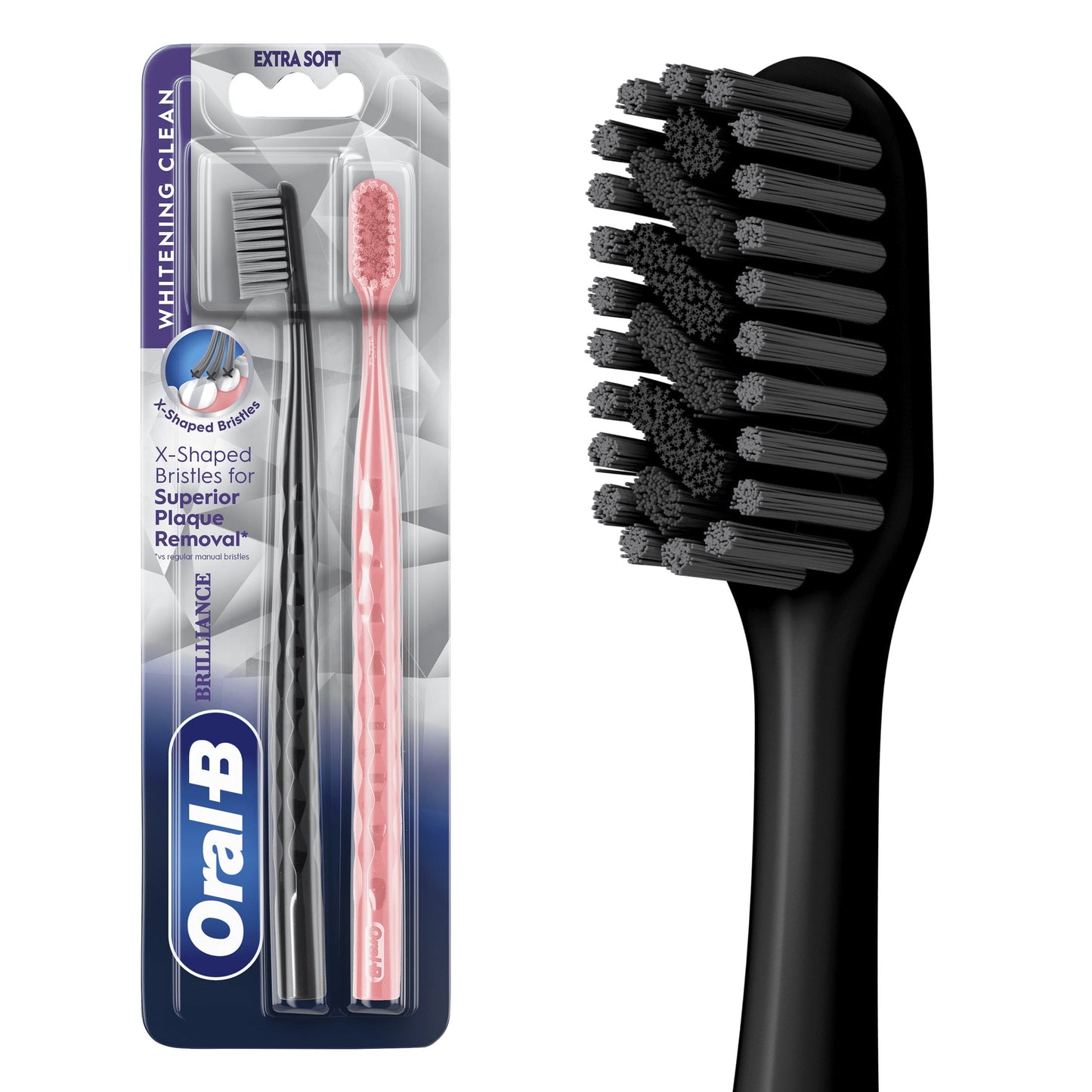 Oral-B Toothbrush Pro Whitening Brilliance, Medium, Sky Blue, 1 Count