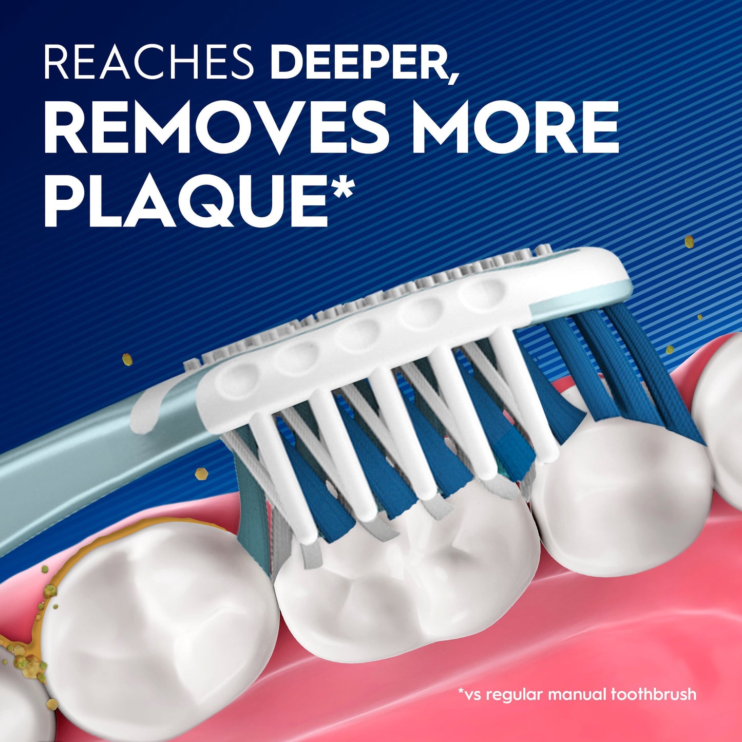 Oral-B Toothbrush Pack, Pro-Clean CrossAction Plaque Removal Manual Toothbrush, Soft Bristles, 4 Count