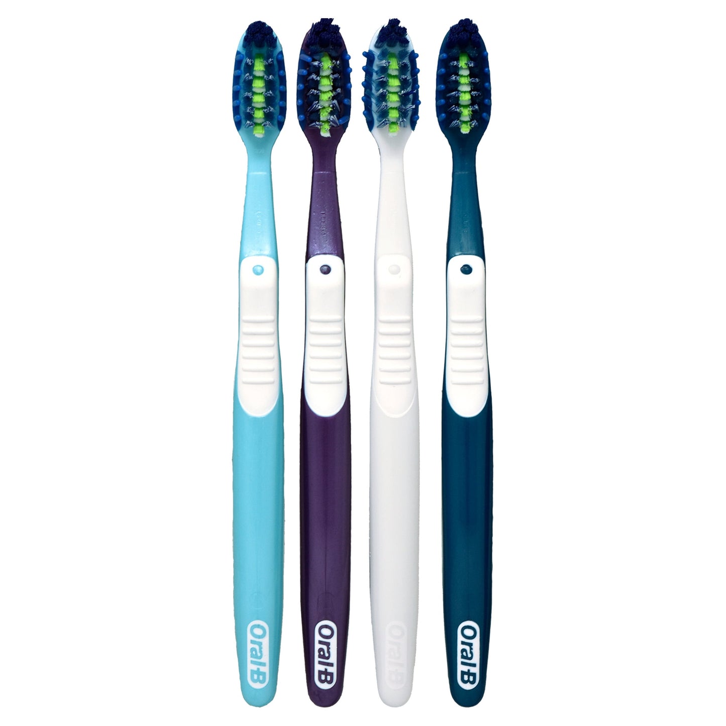 Oral-B Toothbrush Pack, Pro-Clean CrossAction Plaque Removal Manual Toothbrush, Soft Bristles, 4 Count