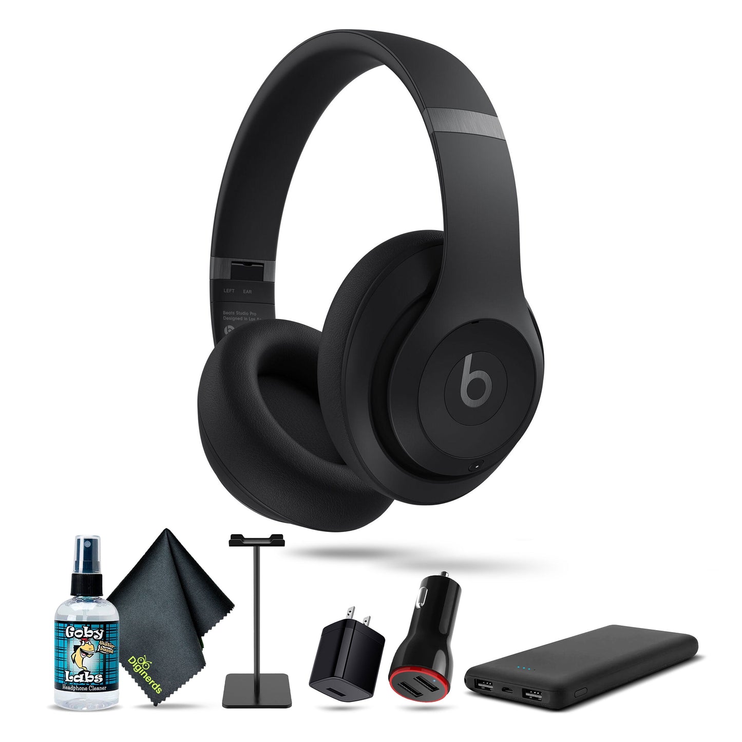 Beats by Dr. Dre Studio Pro Wireless Over-Ear Headphones (Navy) Bundle with Accessories