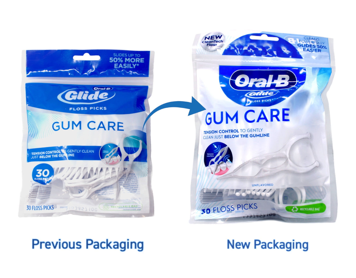 Oral-B Glide Pro-Health Advanced Dental Floss Picks, 30 Count
