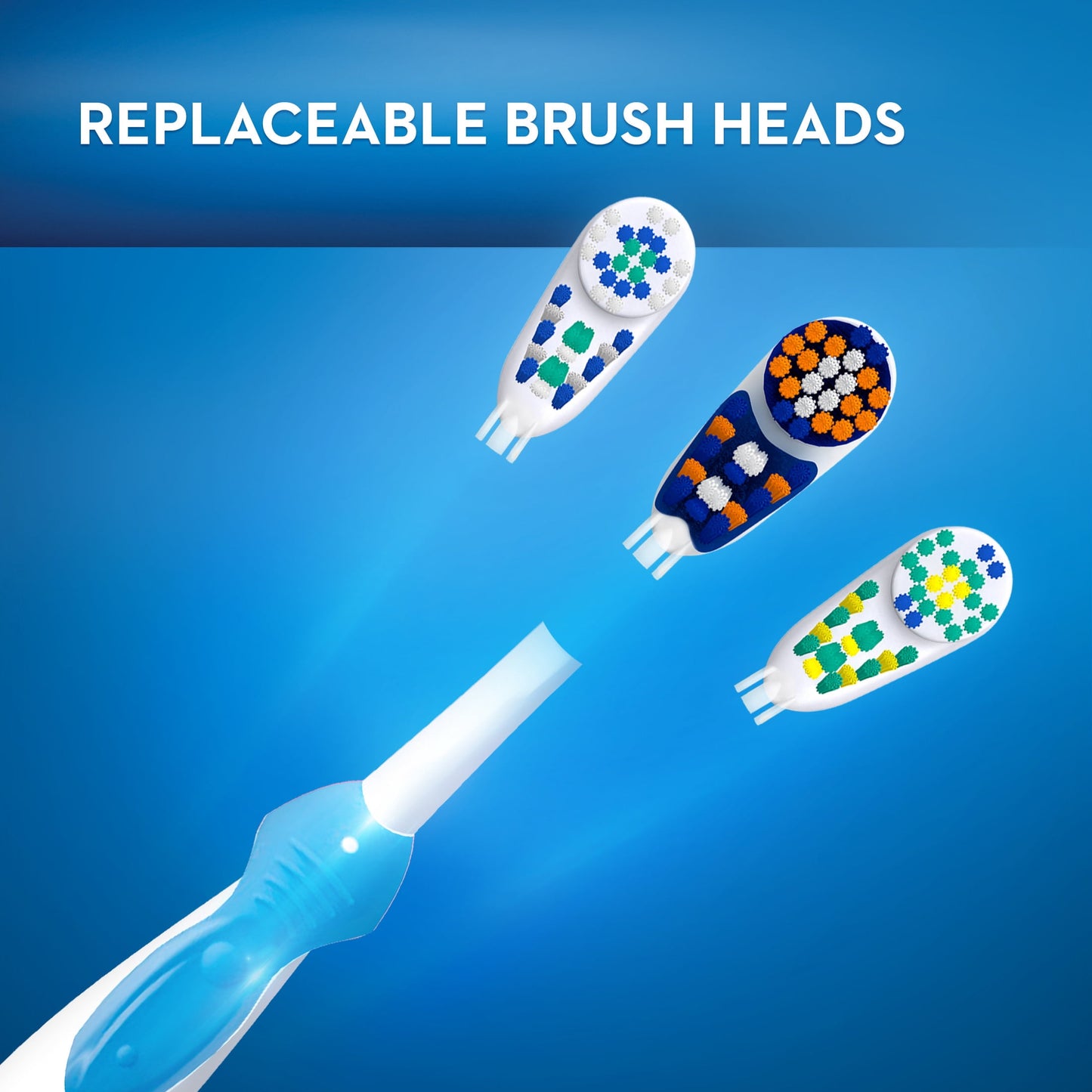 Oral-B Toothbrush, 3D White Battery Toothbrush, 1 Count, Colors May Vary, for Adults and Children 3+