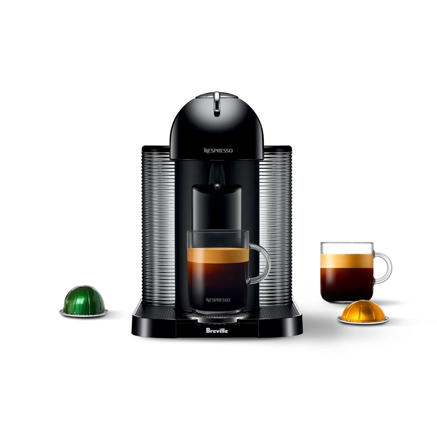 Nespresso Vertuo Coffee &amp; Espresso Single-Serve Machine in Chrome, BNV220CRO1BUC1